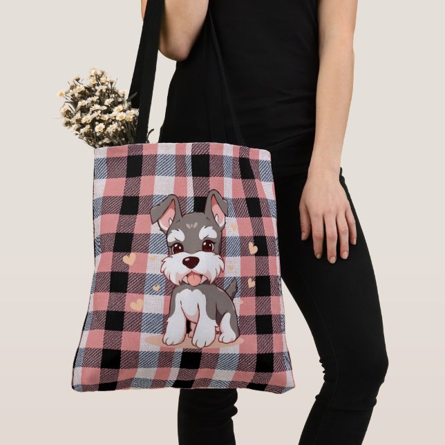 Cute Dog Tote Bag (Close Up)