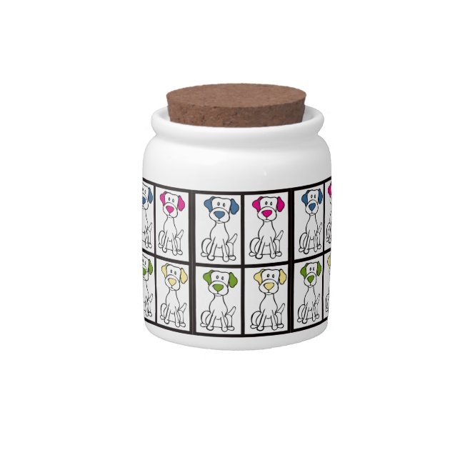 Cute Dog Treat Jar (Front)
