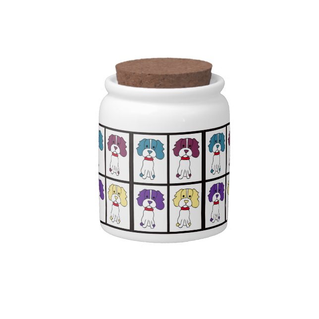 Cute Dog Treat Jar (Front)