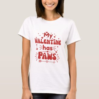 Cute Dog Valentine Gift for Pet Lovers T-Shirt by Pawtivationstudio