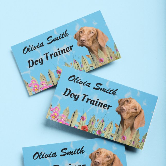 Cute Dog Walker Pet Sitter Business Card (Creator Uploaded)