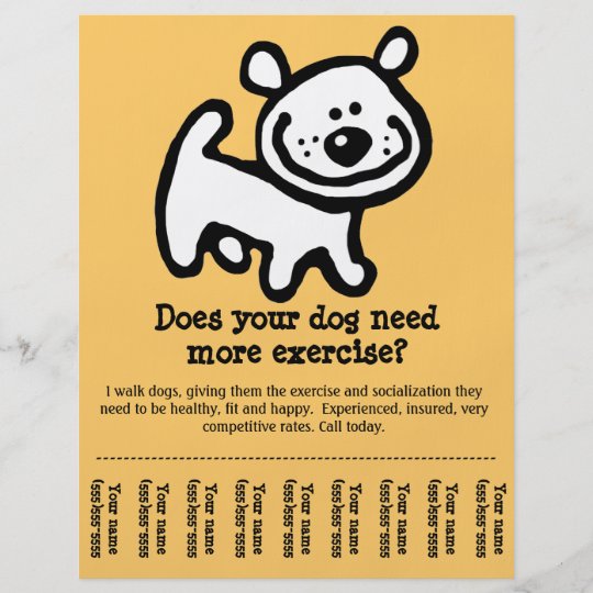 Dog Walking Flyer Template Free