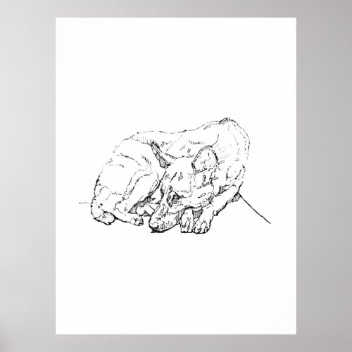 Cute Dog Wall Art, German Shepherd Art Print