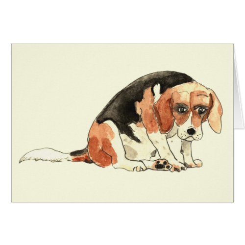 Cute Dog Watercolour 