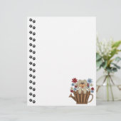 Cute Dog Watering Can Letterhead (Standing Front)