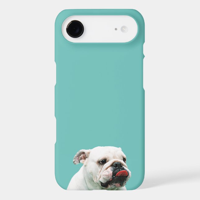 Cute dog white Bulldog Case-Mate iPhone Case (Back)