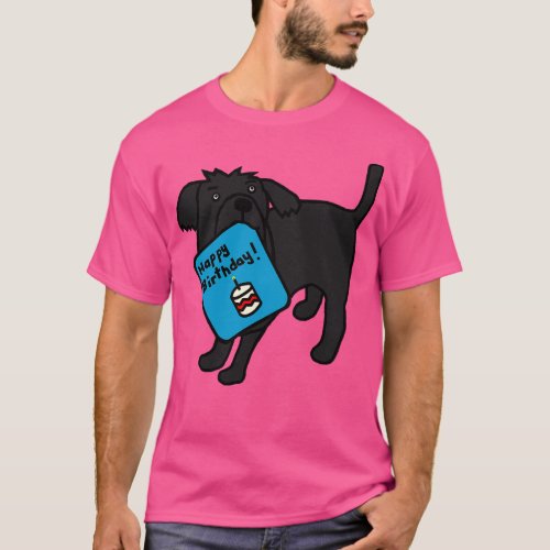Cute Dog with Birthday Greetings T_Shirt