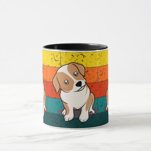 Cute Dog With Brown White Spot Dog Lover Mug