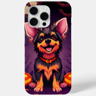 Cute Dog With Halloween Decorations iPhone 15 Pro Max Case