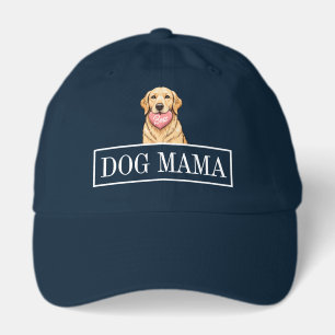 Cute Dog with Pink Heart Best Dog Mama Hat