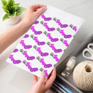 Cute dog with pretty flowers envelope mailers
