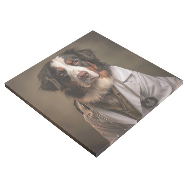 Cute Dog Working as Doctor Gallery Wrap (3/4)