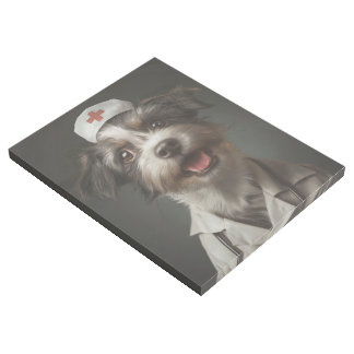 Cute Dog Working as Nurse Gallery Wrap