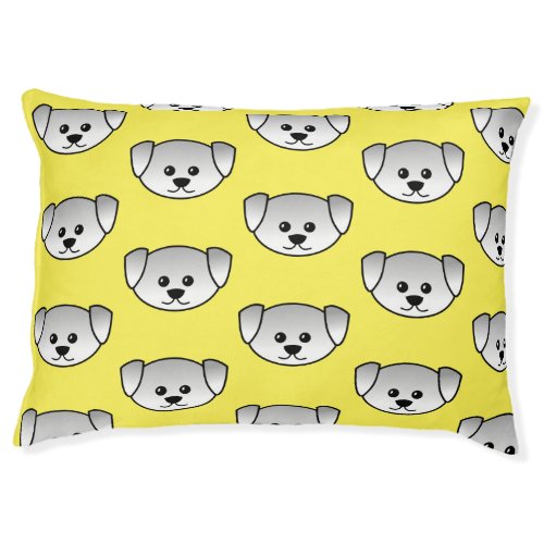 Cute dog yellow pet bed