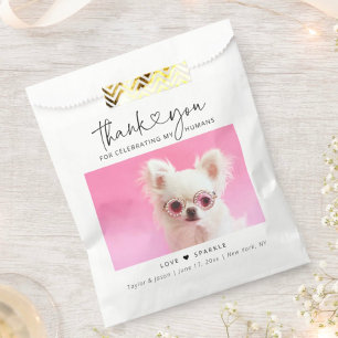 Cute Doggie Bag   Thank You Dog Wedding Favor Bag