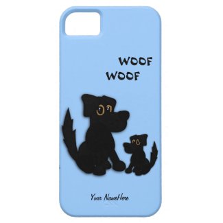Cute Doggie Family Personal iPhone 5 Case