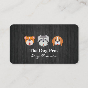Cute Doggies Illustration  Business Card