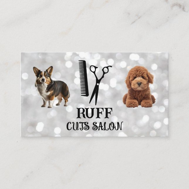 Cute Doggies | Salon Tools Business Card (Front)