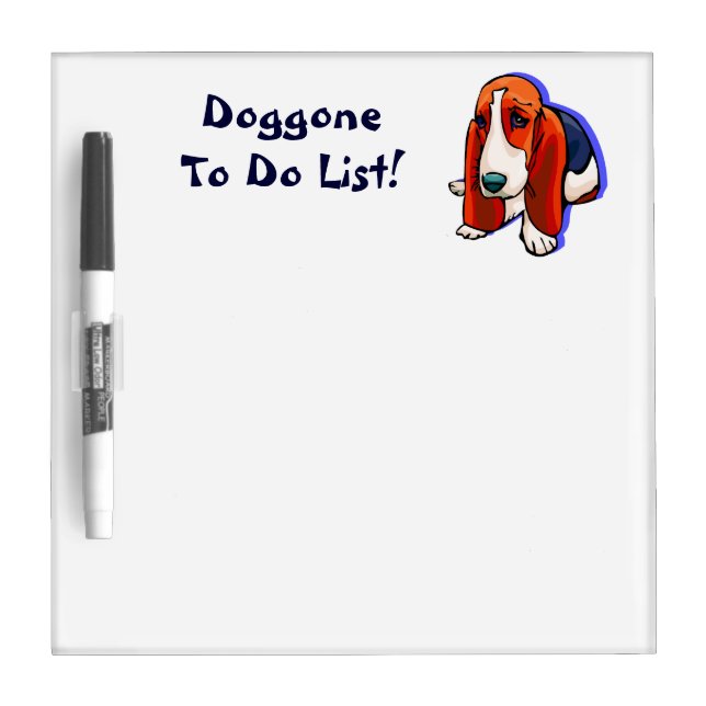 Cute Doggone To Do List Dry Erase Board (Front)