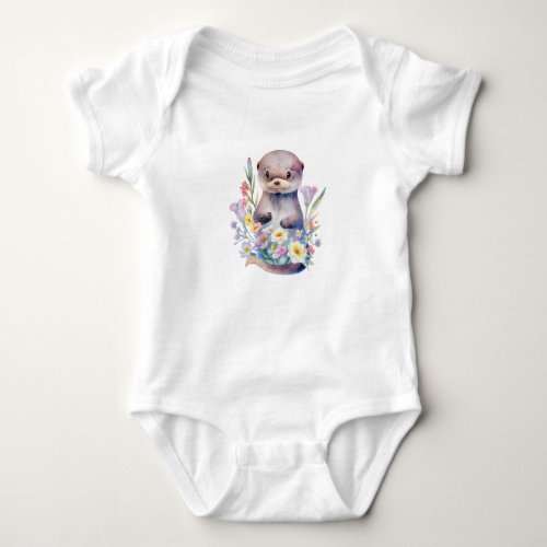 cute doggy baby lovers baby bodysuit