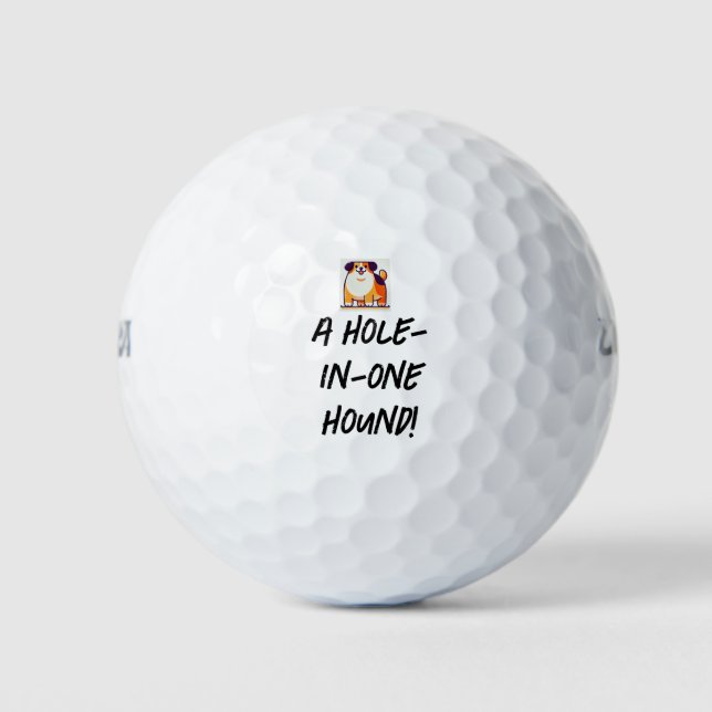 Cute Doggy Golf Balls  (Front)
