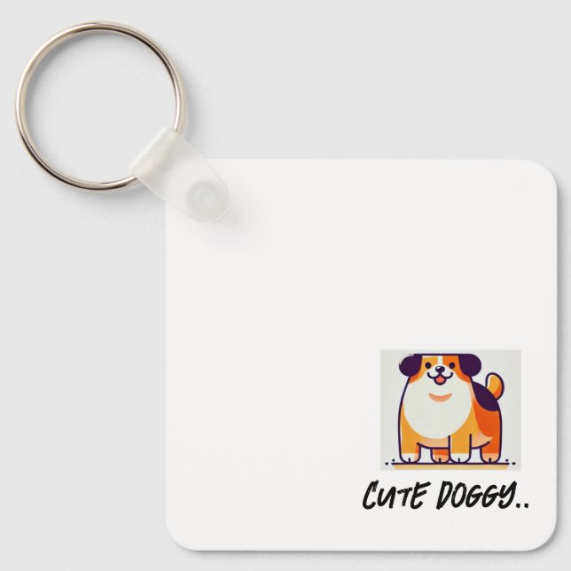Cute Doggy Key Ring  (Front)