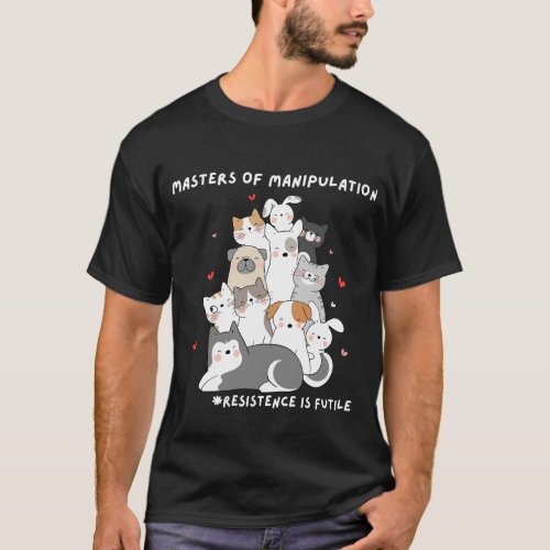 Cute Dogs and Cats Unhinged Design Tshirt