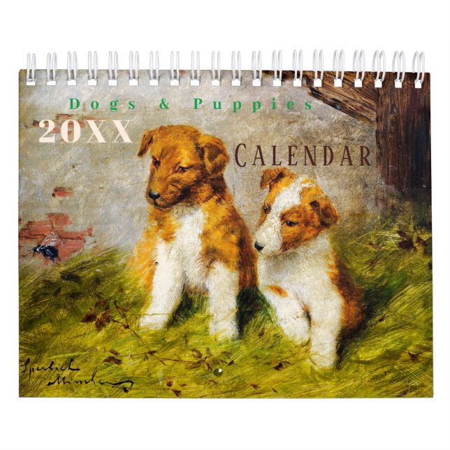 Cute Dogs and Puppies   Calendar (Cover)