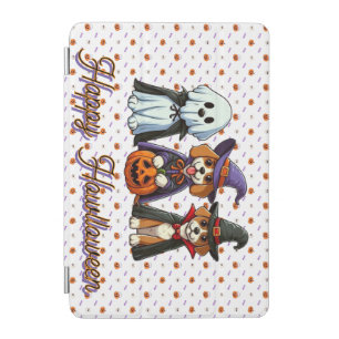Cute Dogs as ghost, witch, & vampire iPad Mini Cover