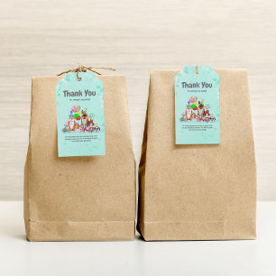 Cute Dogs Birthday Celebration Let's Pawty Gift T Tags
