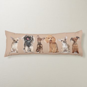 Cute Dogs Body Pillow by LATENA at Zazzle