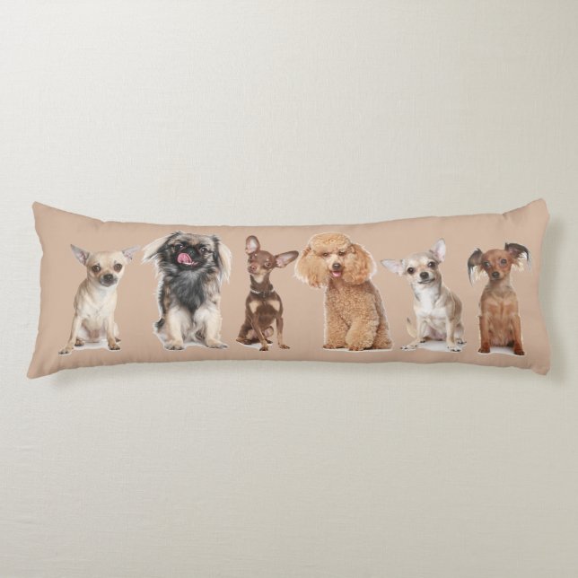 Cute Dogs Body Pillow (Front)