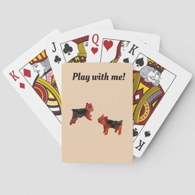 Cute Dogs Custom Poker Cards (Back)