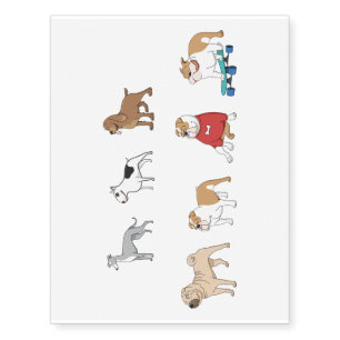 Cute Dogs Custom Temporary Tattoos