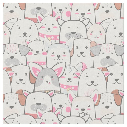 Cute Dogs Fabric