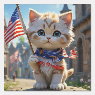 Cute Dogs fourth of July Sign