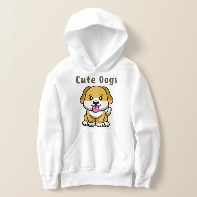 Cute dogs hoodie (Laydown)
