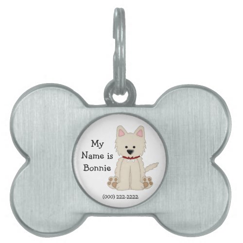 Cute Dogs ID TagPersonalize Pet Name Tag