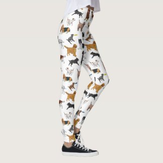 Cute Dogs Illustrations Pattern