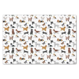 Cute Dogs Illustrations Pattern