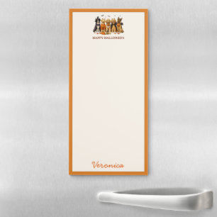 Cute Dogs in Costumes Halloween Magnetic Notepad