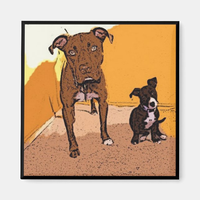 Cute Dogs Magnet (Front)