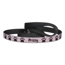 Cute Dog&#39;s Name and Paws | Pink Dog Pet Leash