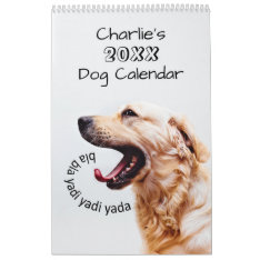 Cute Dogs Or Your Photos Custom Calendar at Zazzle