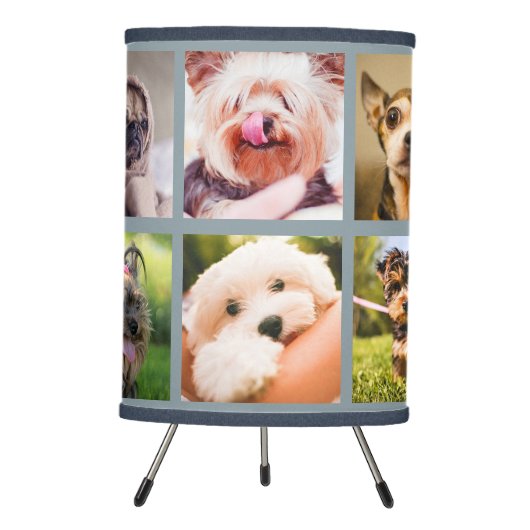 Cute Dogs or YOUR PHOTOS custom template lamps (Front)