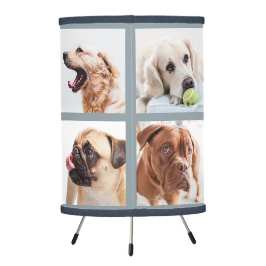 Cute Dogs or YOUR PHOTOS custom template lamps (Back)
