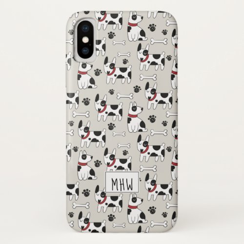 Cute Dogs Pattern custom monogram phone cases