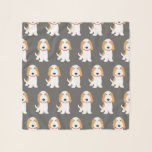 Cute Dogs Pattern | Tan and White PBGVs Scarf<br><div class="desc">PBGV Lover's Scarf</div>