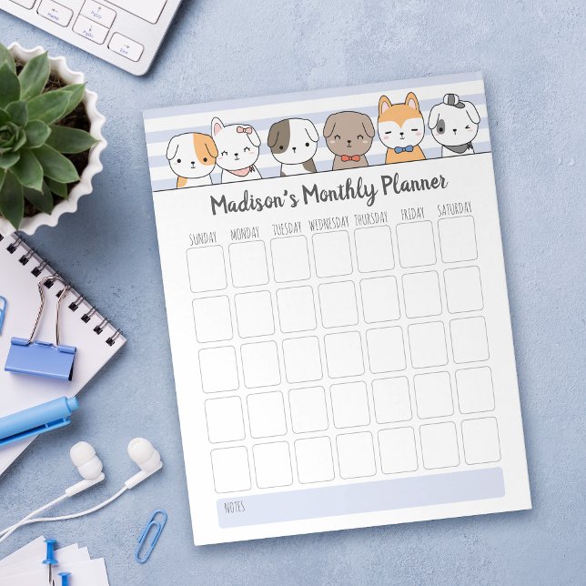 Cute Dogs Personalized Notepad (Creator Uploaded)