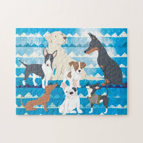 Cute Dogs Puppies Animal Pets Jigsaw Puzzle